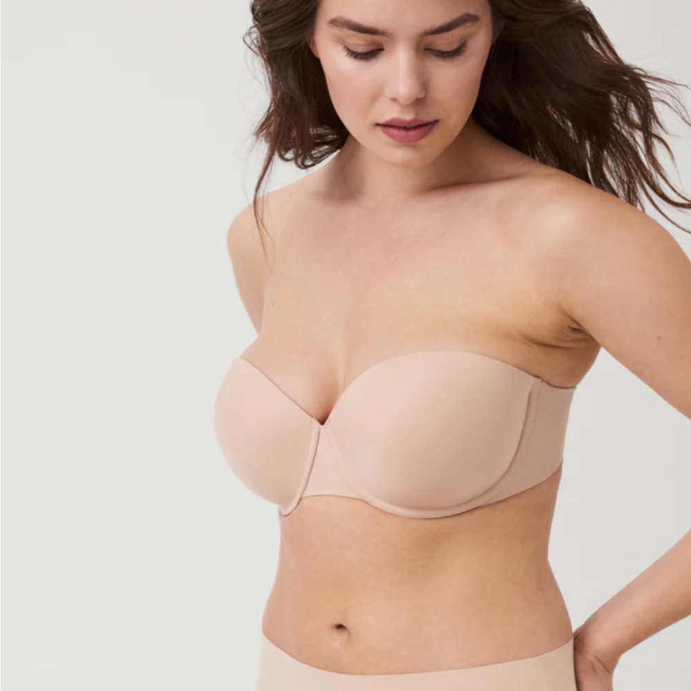 SPANX Up For Anything Nude Strapless Bra 40DD NWT